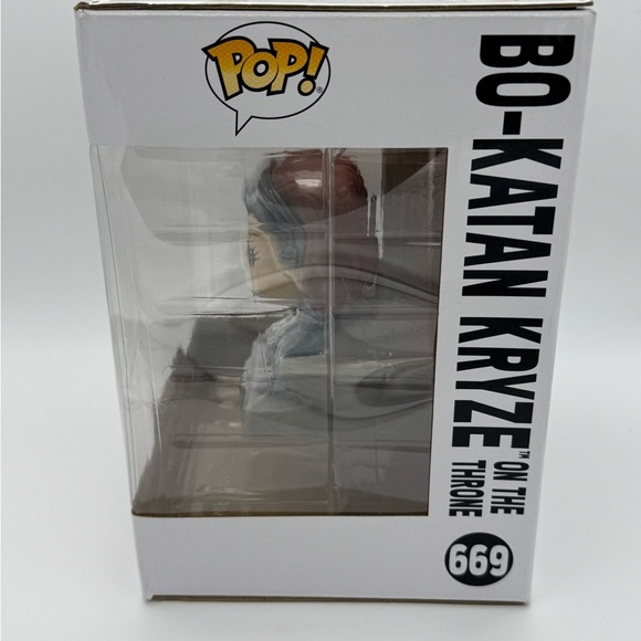Funko Pop! Star Wars Bo-Karan Kryze On the Throne #669 Figure - Picture 2 of 6